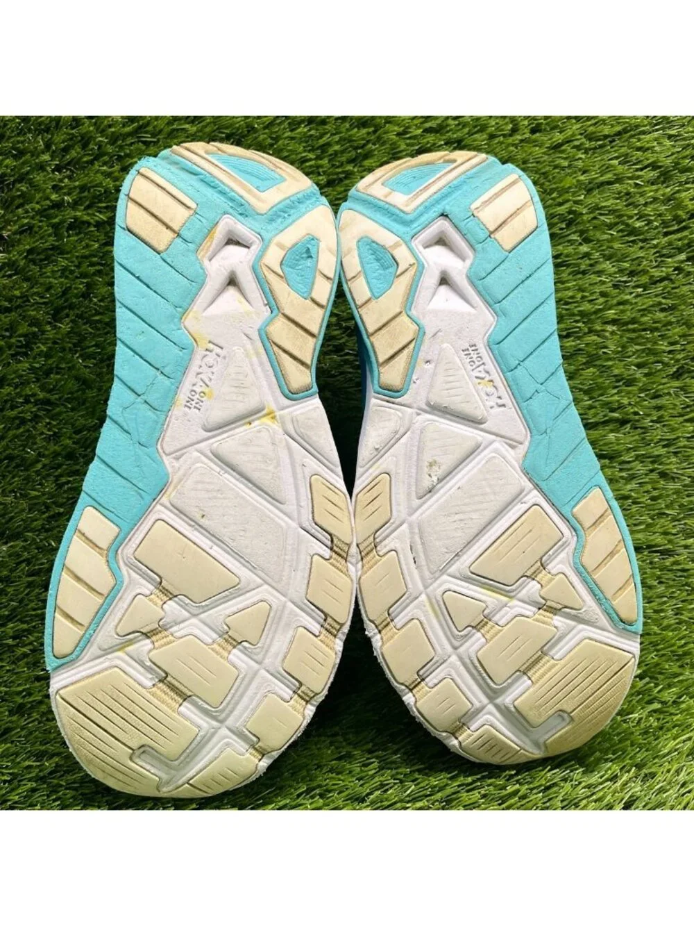 Hoka One One Arahi 4 Womens Size 9.5 Blue White Athletic Running Shoes Sneakers